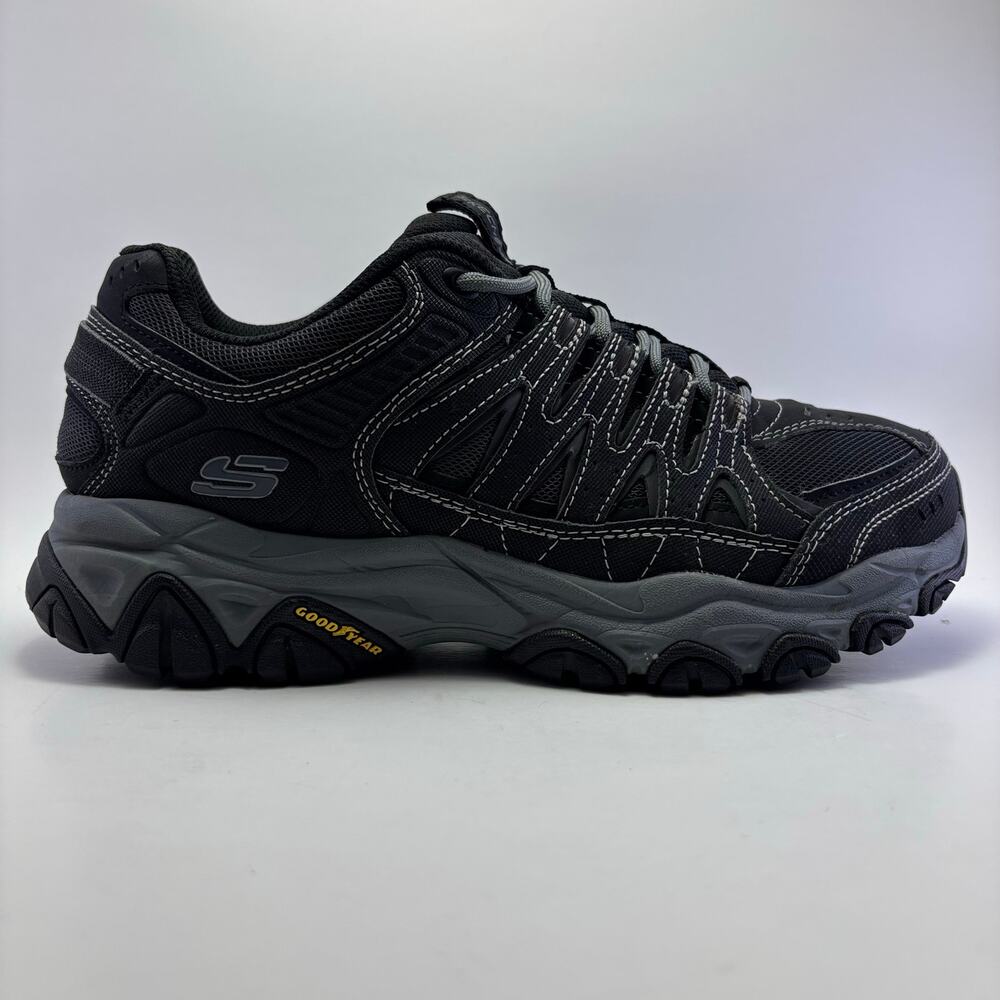 SKECHERS "After Burn M.Fit 2.0" Black/Gray Shoes Men’s Size 10.5